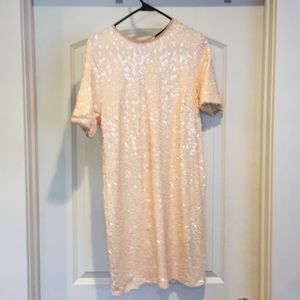 SALE!!! Pretty Light Pink Sequin Dress